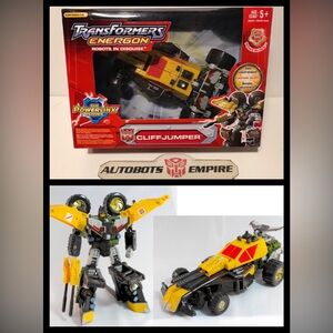 Vintage Hasbro TRANSFORMERS ENERGON POWERLINX CLIFFJUMPER Autobot Marvel Prime x